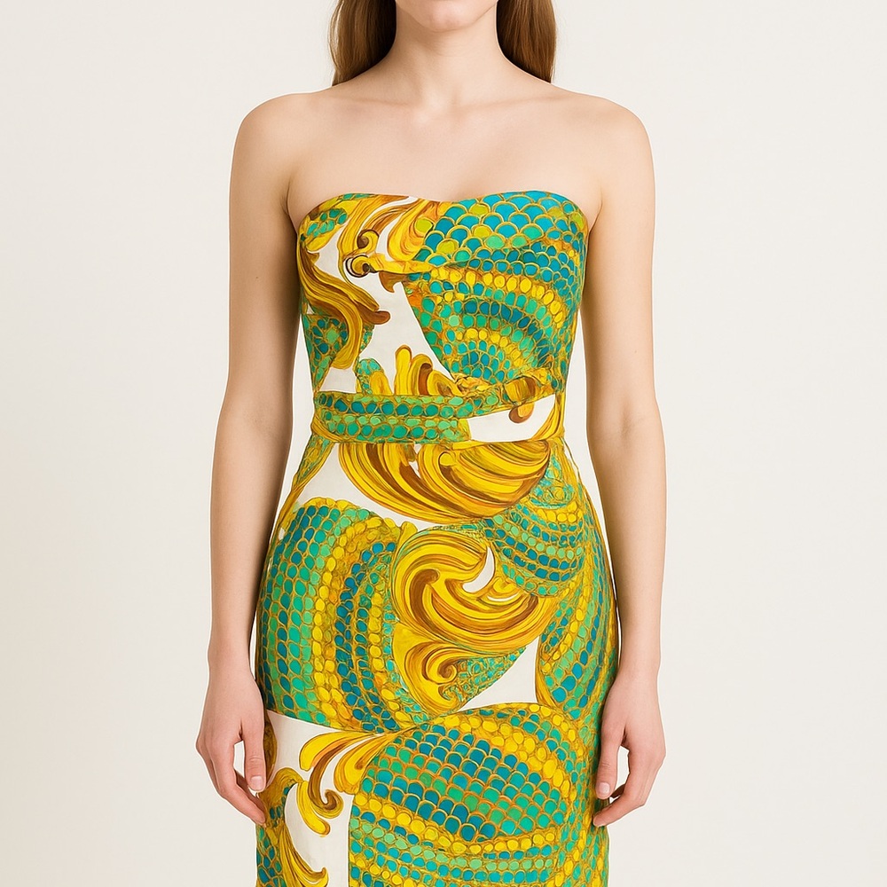 Banana Republic x Trina Turk Collection Strapless Sheath Dress - Picture 9 of 9